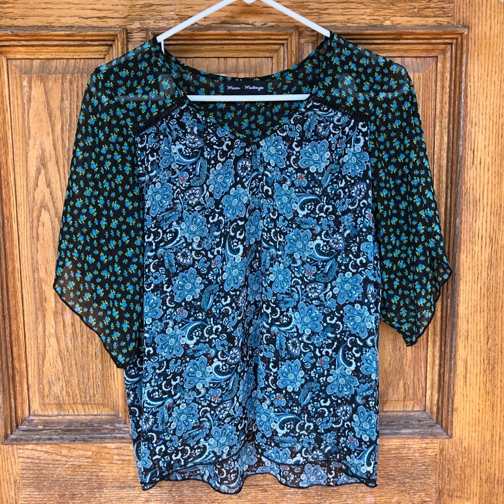 Sheer Floral Top